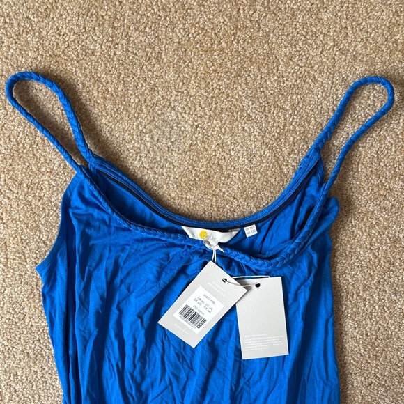 Boden Cobalt Blue Maxi Dress 12L 12 long NWT tassels - Picture 5 of 6
